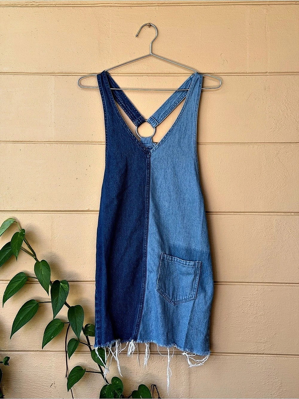 Vintage Two Tone Denim Dress